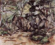 Paul Cezanne Le Sous-bois oil painting
